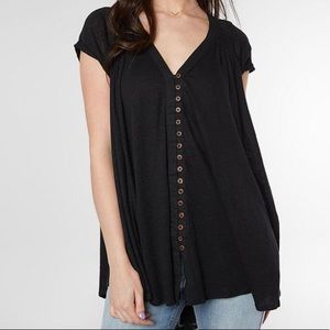 Free people black tunic top